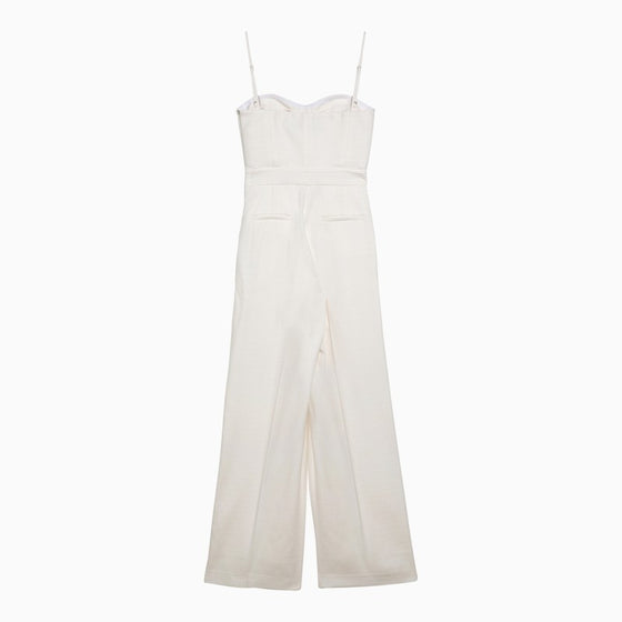 Margaux Lönnberg White wool-blend Lauren jumpsuit