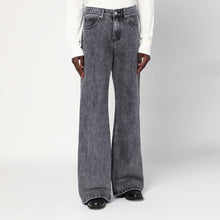  Basketcase Gallery Wide-leg black washed jeans
