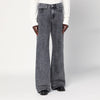 Basketcase Gallery Wide-leg black washed jeans