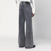 Basketcase Gallery Wide-leg black washed jeans