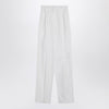 Sportmax Wide white cotton trousers