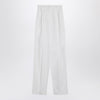 Sportmax Wide white cotton trousers