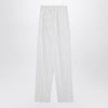 Sportmax Wide white cotton trousers