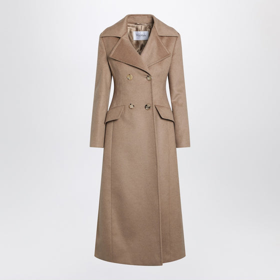 Max Mara Camel long double-breasted coat