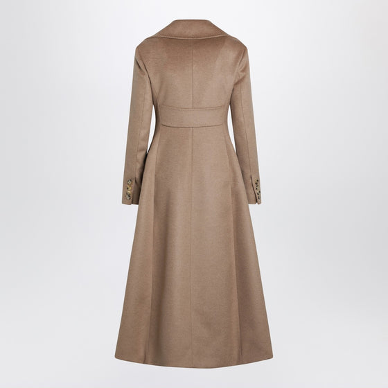 Max Mara Camel long double-breasted coat