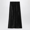 Loulou Studio Black skirt in linen and silk