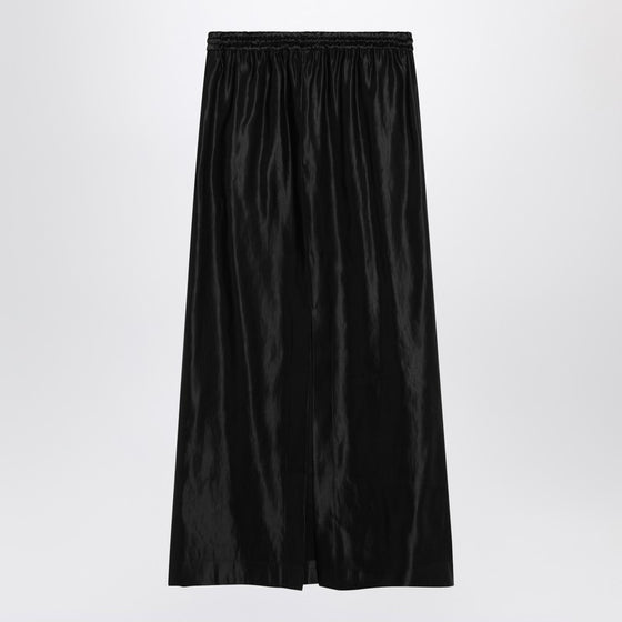 Loulou Studio Black skirt in linen and silk