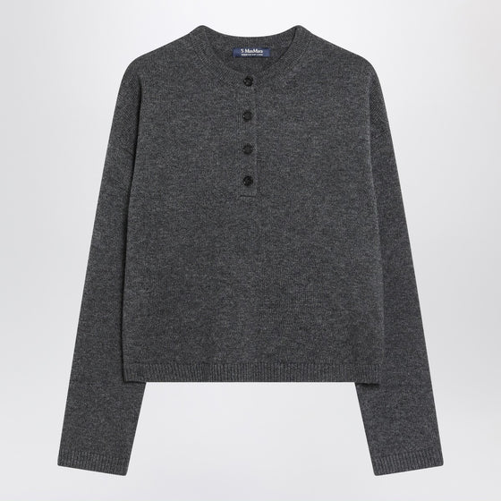 S Max Mara Grey sweater in wool and cashmere