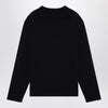 Tekla Black pyjama crew-neck sweater