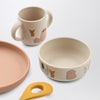 Liewood Vivi tableware set in pink/sand Cats and Dogs