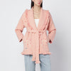 Alanui Salmon pink paisley cardigan