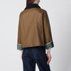 Barbour Alma jacket sand beige/olive green in waxed cotton
