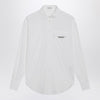 Brunello Cucinelli White shirt with Shiny Flap Detail