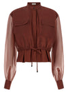Brunello Cucinelli Silk Sleeves Blouse