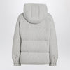 Brunello Cucinelli Greige down jacket in cashmere knit
