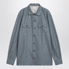 Brunello Cucinelli Shirt grey cloud in wool