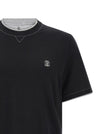 Brunello Cucinelli Double Layer T-shirt