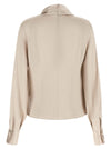 Brunello Cucinelli Asymmetric Draped Blouse