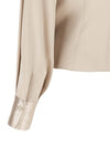 Brunello Cucinelli Asymmetric Draped Blouse