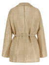 Brunello Cucinelli Dazzling Net Embroidery Organza Blazer