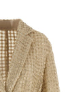 Brunello Cucinelli Dazzling Net Embroidery Organza Blazer