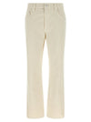 Brunello Cucinelli Beige Shiny Tab Jeans