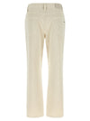 Brunello Cucinelli Beige Shiny Tab Jeans