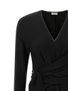 Brunello Cucinelli Shiny Collar Dress