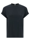 Brunello Cucinelli Shiny Collar T-shirt