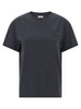 Brunello Cucinelli Shiny Tab T-shirt