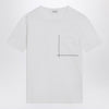 Brunello Cucinelli White cotton t-shirt with shiny pocket