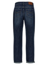 Brunello Cucinelli Logo Embroidery Jeans