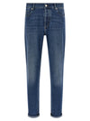 Brunello Cucinelli Logo Embroidery Jeans