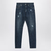 Brunello Cucinelli Washed blue jeans with rips