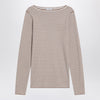 Brunello Cucinelli Sparkling striped sweater in cashmere and silk