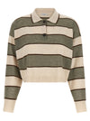 Brunello Cucinelli Sparkling Stripes Polo Shirt