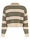 Brunello Cucinelli Sparkling Stripes Polo Shirt