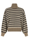 Brunello Cucinelli Sparkling Stripes Sweater