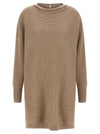 Brunello Cucinelli Precious Collar Dress