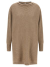 Brunello Cucinelli Precious Collar Dress