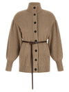 Brunello Cucinelli English Half-ribbed Cardigan