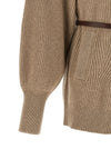 Brunello Cucinelli English Half-ribbed Cardigan