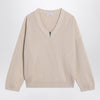 Brunello Cucinelli Butter-coloured cotton sweater