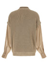 Brunello Cucinelli Organza Sleeve Cardigan