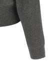 Brunello Cucinelli Ribbed Cardigan With Leather Detail
