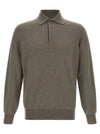 Brunello Cucinelli Green Cashmere Polo Shirt