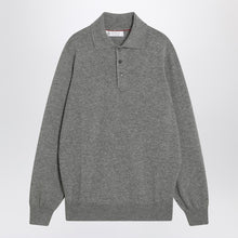  Brunello Cucinelli Gray polo in cashmere