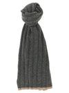 Brunello Cucinelli Ribbed Cashmere Knit Scarf
