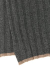 Brunello Cucinelli Ribbed Cashmere Knit Scarf