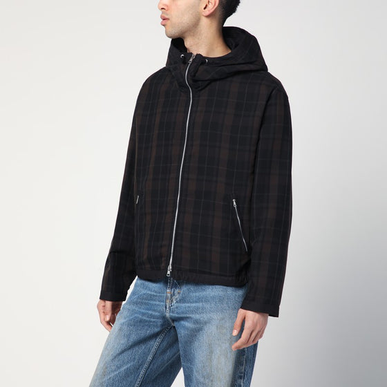 Our Legacy Riviera black/brown jacket with Check pattern